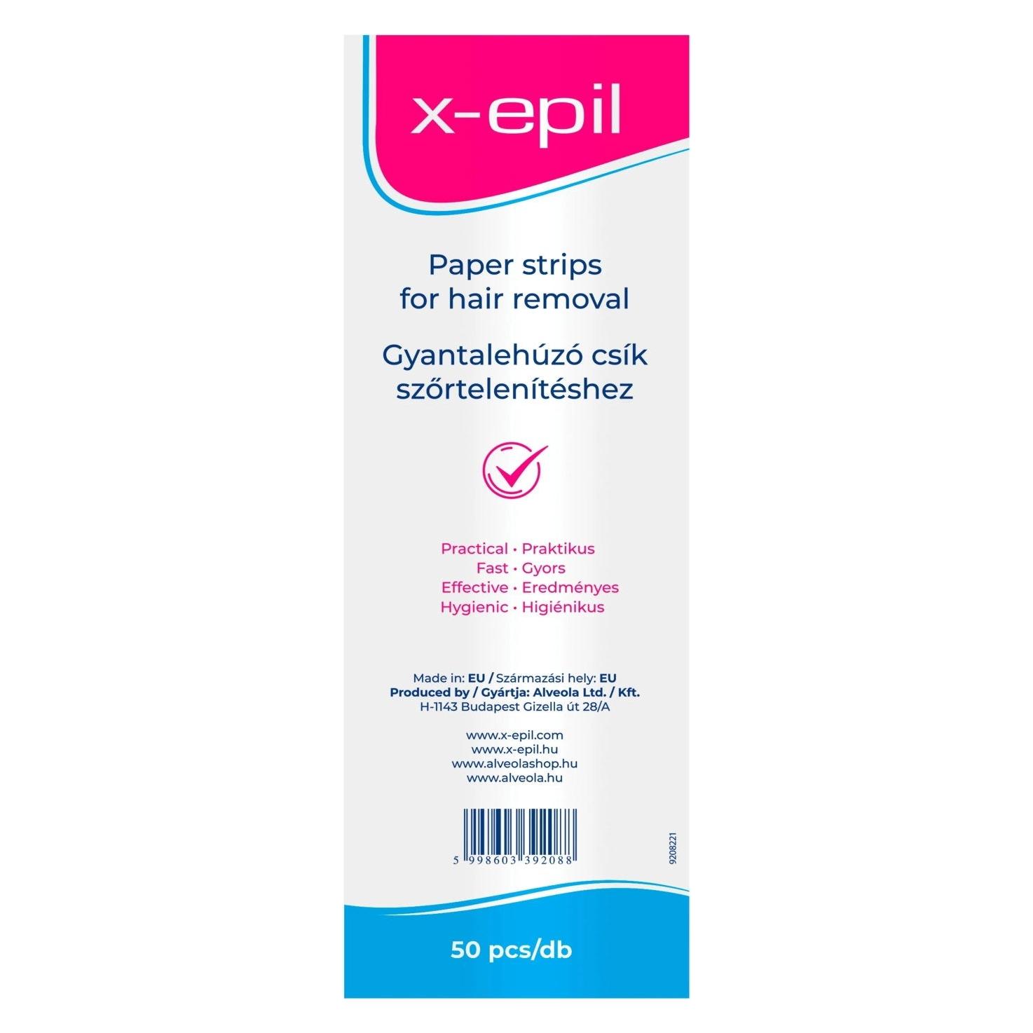 X-epil Silky Finish, Enthaarungswachsstreifen, 50 Stück (47975810)