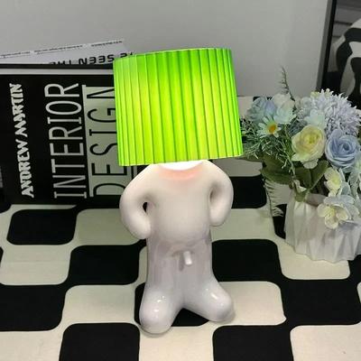 Uplifted Goods Little Naughty Boy Creative Table Lamp green warm Light