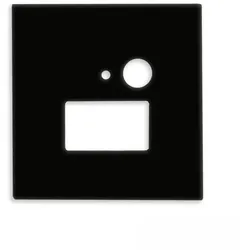 ISOLED Cover Aluminium eckig für Wandeinbauleuchte SYS-WALL68 mit PIR Sensor, IP54, schwarz ISO-115610