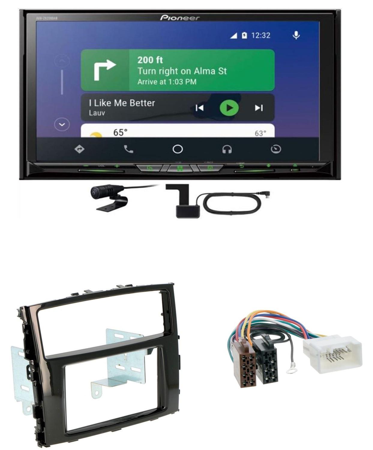 Pioneer AVH-Z9200DAB CarPlay USB MP3 CD Einbauset für Mitsubishi Pajero ab 2015