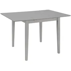 vidaXL Ausziehbarer Esstisch Grau (80-120)x80x74 cm MDF