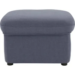 Hocker DOMO COLLECTION "Faenza", grau (dunkelgrau), B:60cm H:41cm T:60cm, 92% Polyester, 8% Nylon, Hocker, Polsterhocker, DOMO collection Hocker, in großer Farbvielfalt