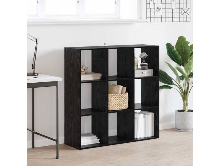 vidaXL Bücherregal Schwarze Eiche 102 x 32 x 102 cm