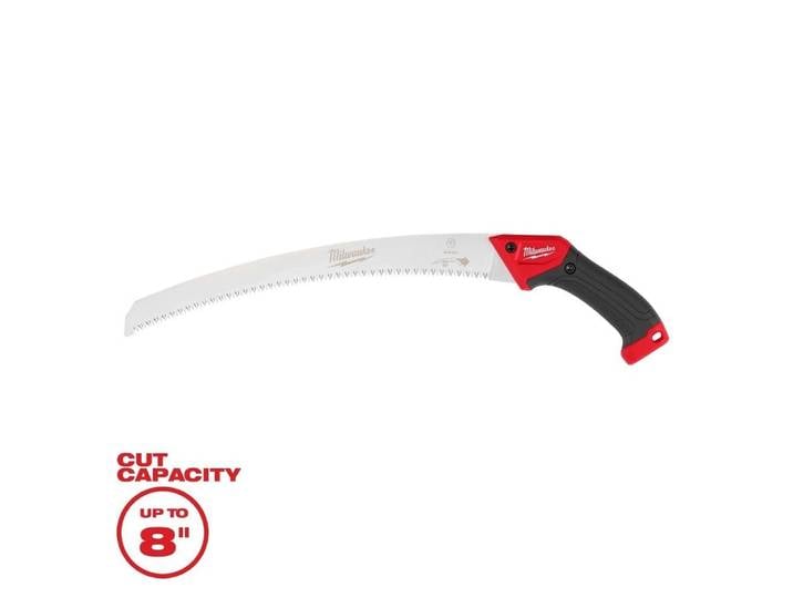 Scie à main Milwaukee 4932498623/48-22-9372, scie à bois, scie de jardinage, scie de bûcheronnage, petite scie manuelle, scie courbée