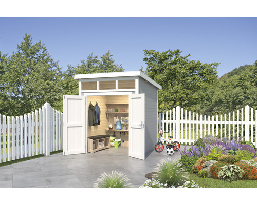 Gartenhaus Outdoor Life Kibo 1 220 x 223,5 cm lichtgrau