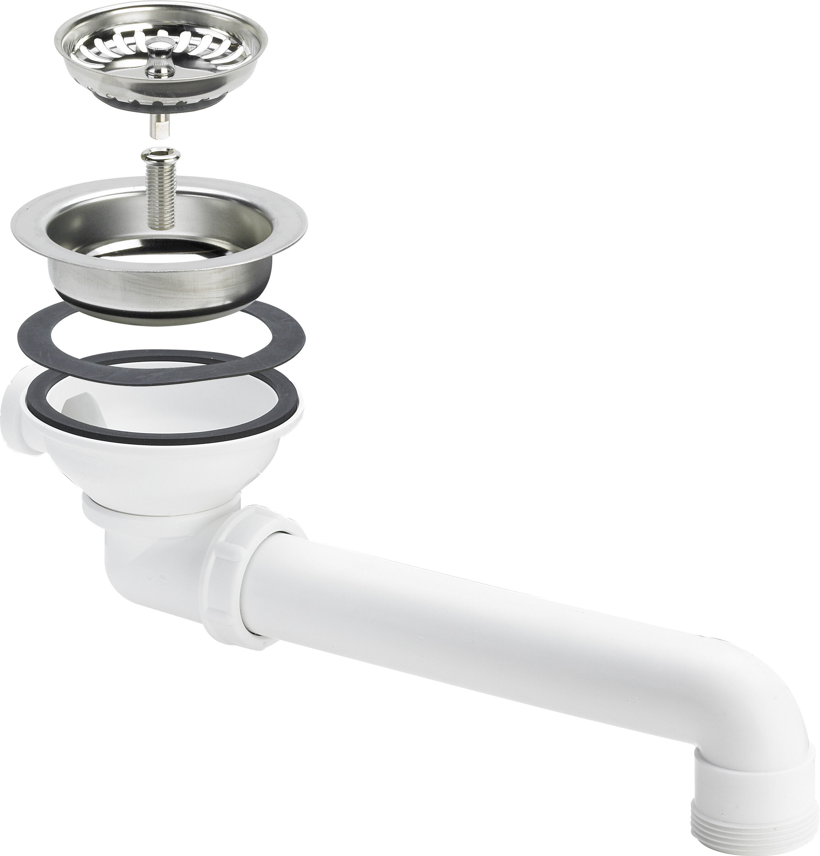 Viega vidange match0 578886 G 2000 2000 / 2, plastique blanc, sans 2000 câble Bowden