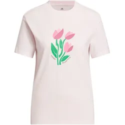 adidas Bloom At Your Own Pace Graphic T-Shirt Damen KT0190 - distilled pink S