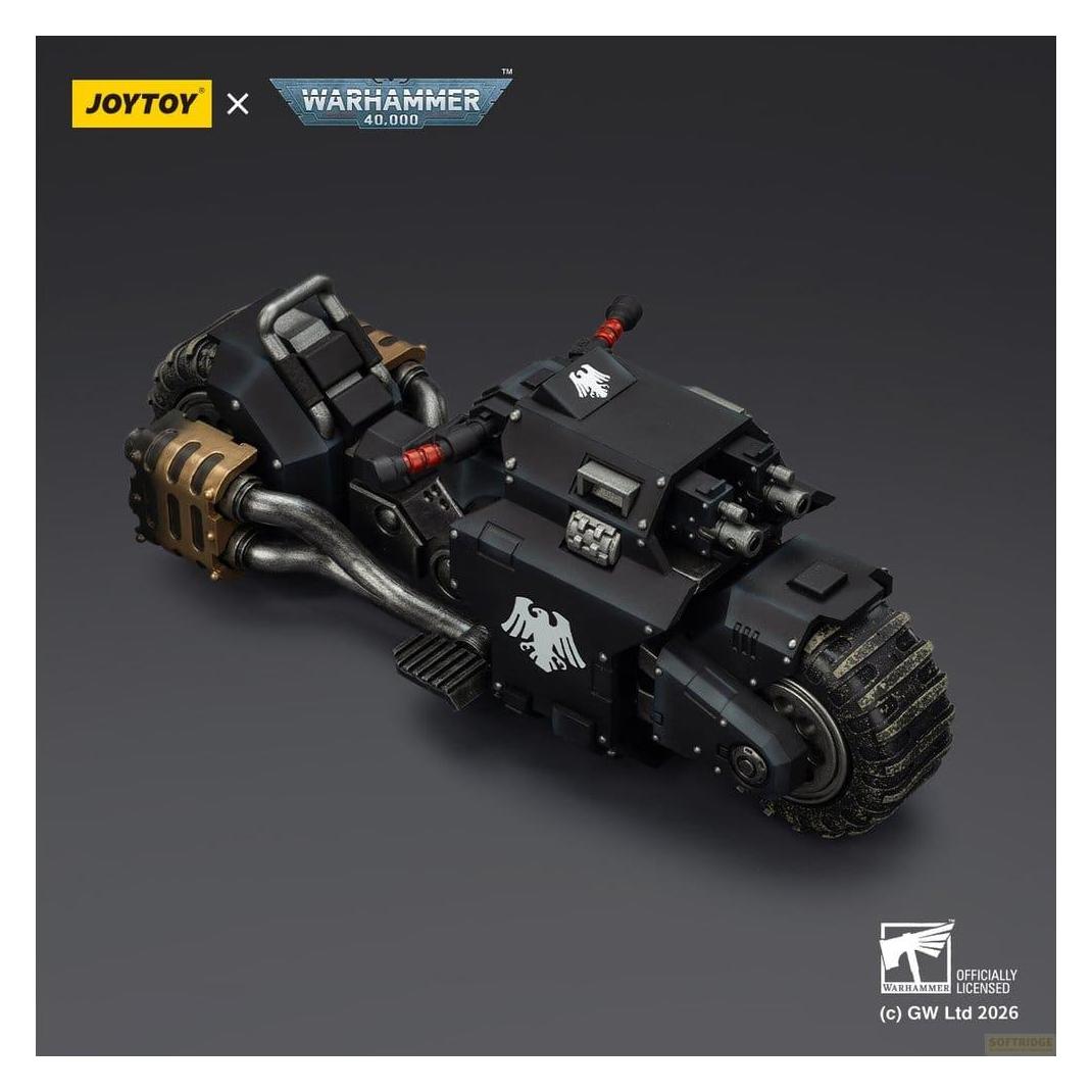 Joy Toy Warhammer 40,000 Raider-pattern Combat Bike Raven Guard with twin-linked bolt rifles 22 cm (JT03776)