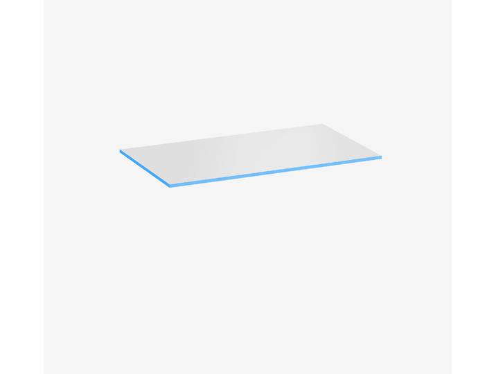 Gaming Tischplatte Weiß Rechteck Weiß Silktouch Ocean 1400 x 800 x 19 mm