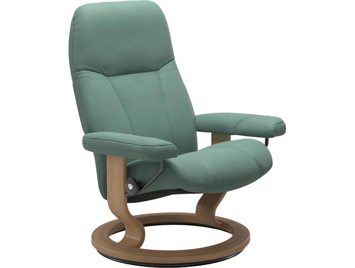 Relaxsessel, Leder BATICK & PALOMA, aqua grün, 72×94×70 cm, Classic Base, Stressless