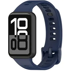 Techsuit - Watchband (W081) - Honor Band 11 / Band 11 Pro - Navy Blue (Silicone), Uhrenarmband, Blau