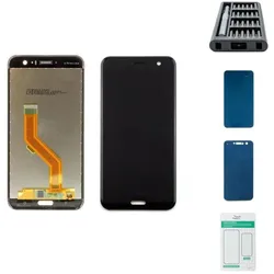 Kaputt.de HTC U11 Display (ohne Rahmen) schwarz - Premium-Set (Display, HTC U11), Mobilgerät Ersatzteile, Schwarz