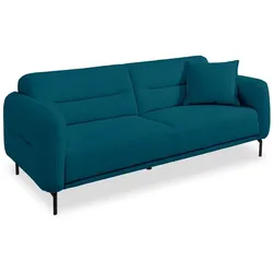 BOOOM Sofa Nova Stoff Ocean Blue 3-Sitzer