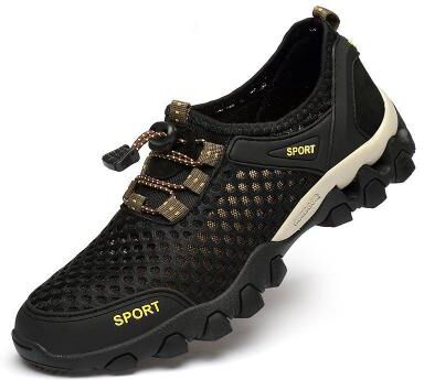 LightInthebox Men's Breathable Mesh Trail Running Shoes – Lightweight Non-Slip Outdoor Athletic Sneakers for Hiking, Walking Water Sports