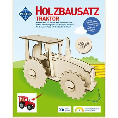 PEBARO 851/1L - Holzbausatz Traktor, Laser cut Bastelset