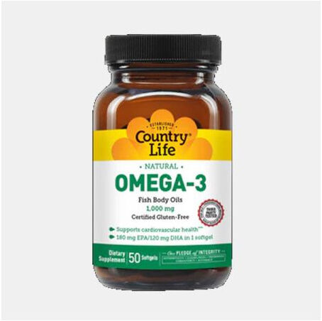 COUNTRY LIFE OMEGA 3 1000mg 50 CAPSULAS