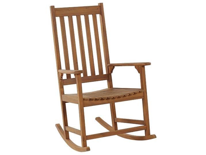 SCHAUKELSTUHL Akazienholz heller Holzfarbton Bojano