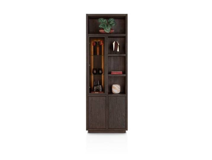 Henders & Hazel Gijon Schrank basalt Eiche Furnier Platinlack