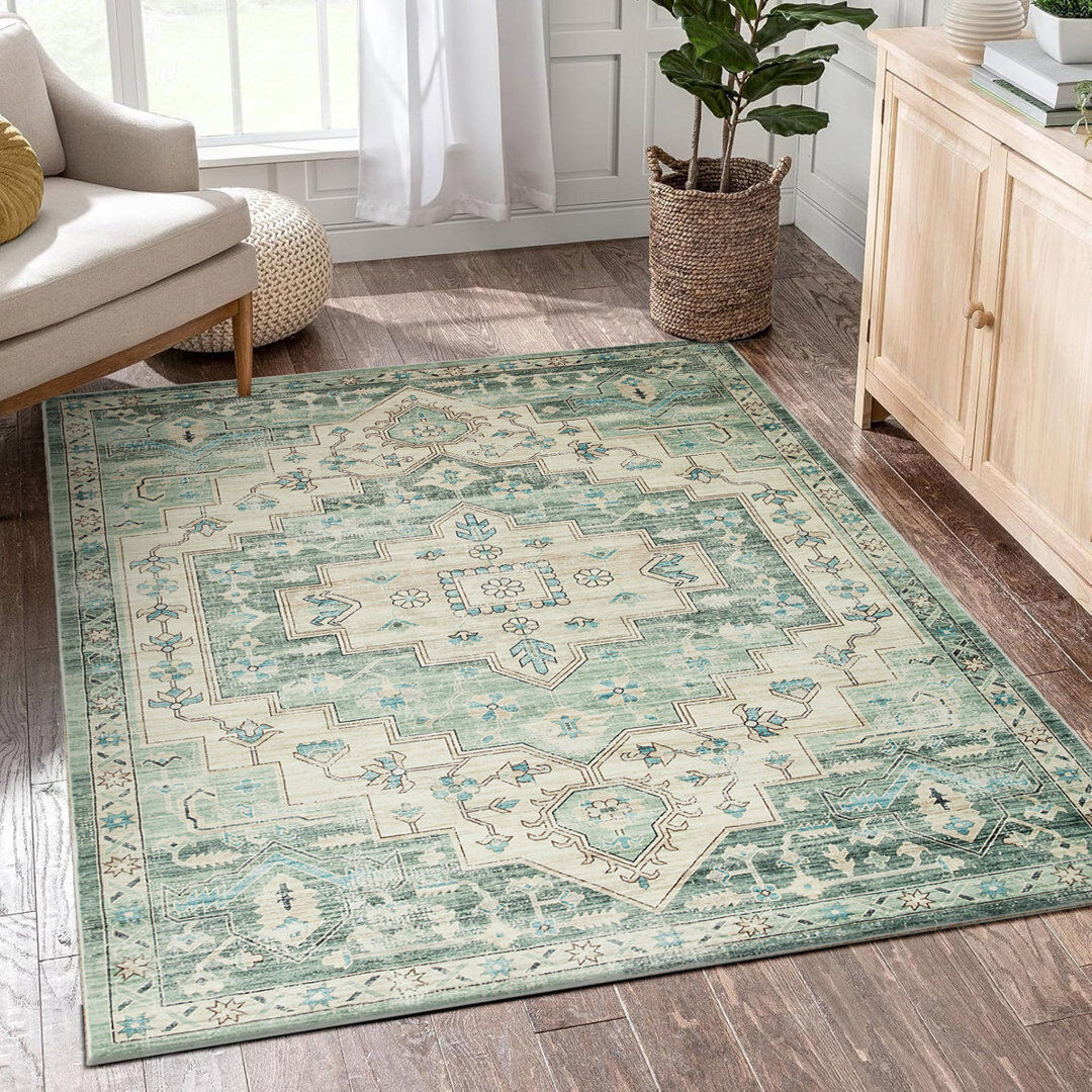 East Urban Home Vintage Look Shag Area Rug EMBER Rectangle 120 x 170cm