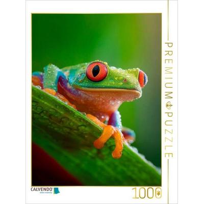 CALVENDO Puzzle Rotaugenlaubfrosch - Farben der Wildnis | 1000 Teile Lege-Größe 64 × 48 cm Foto-Puzzle für glückliche Stunden, von , Calvendo Puzzle