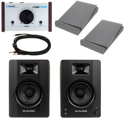 M-Audio BX4 M-Control Bundle Anthrazit