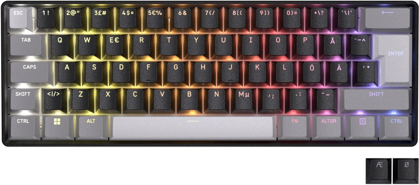 Corsair Clipper Pro Mini 60 He Gamingtangentbord [Mgx Hyperdrive] - Svart