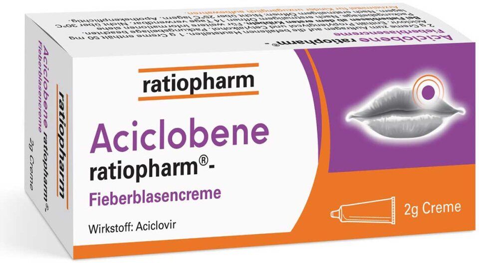 Aciclobene ratiopharm Fieberblasencreme 2g