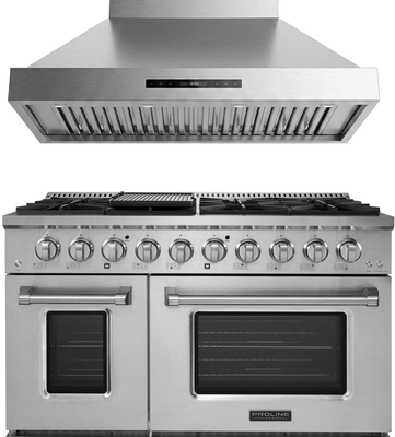 Proline Range Hoods "Proline 48"" All-Gas Range + Hood Bundle   Save 10%"