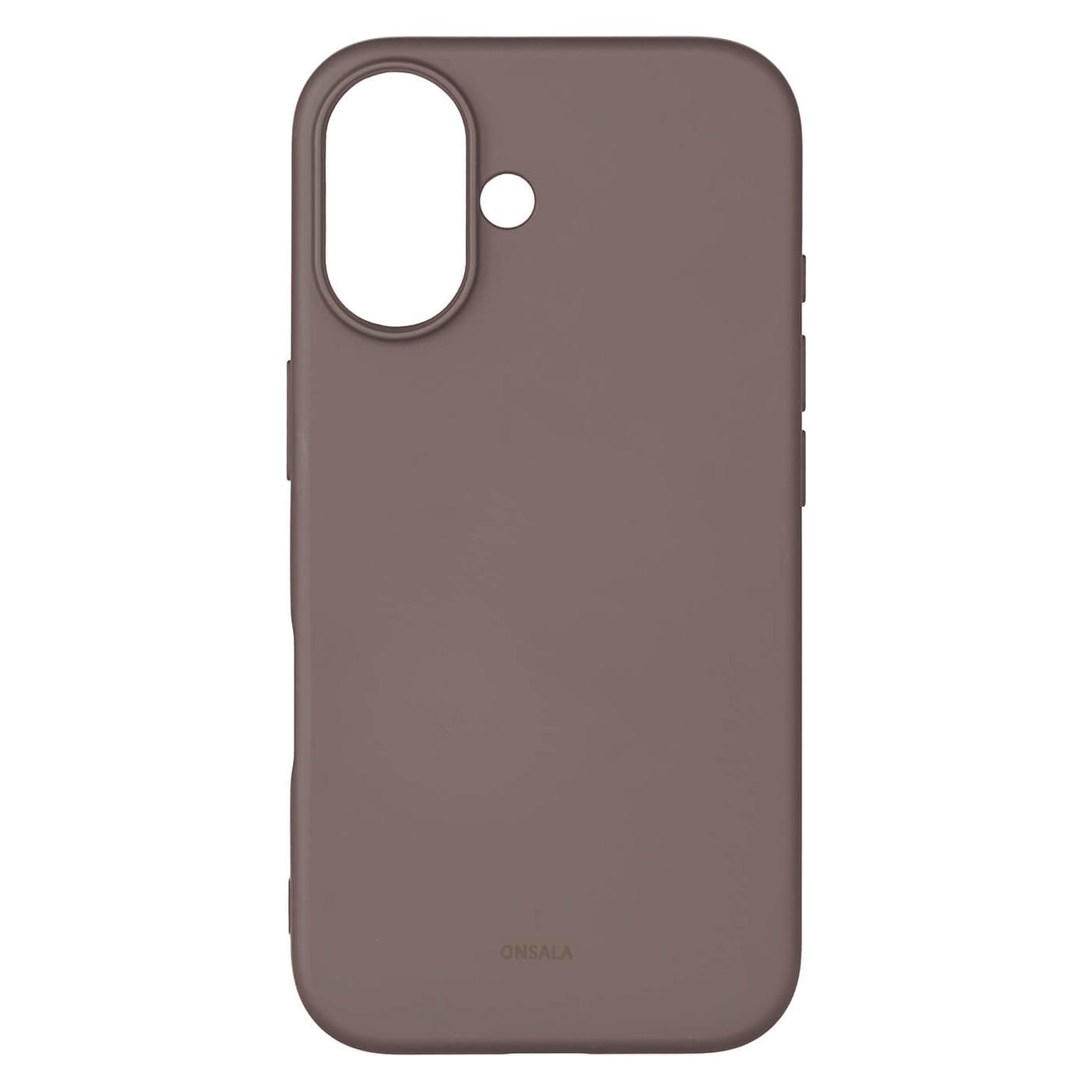 Onsala Rückseite Sil Touch Recycled MagSerie iPhone 16 Schokolade (Apple iPhone 16) (664239)