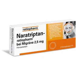 Naratriptan ratiopharm 2,5 mg 2 St