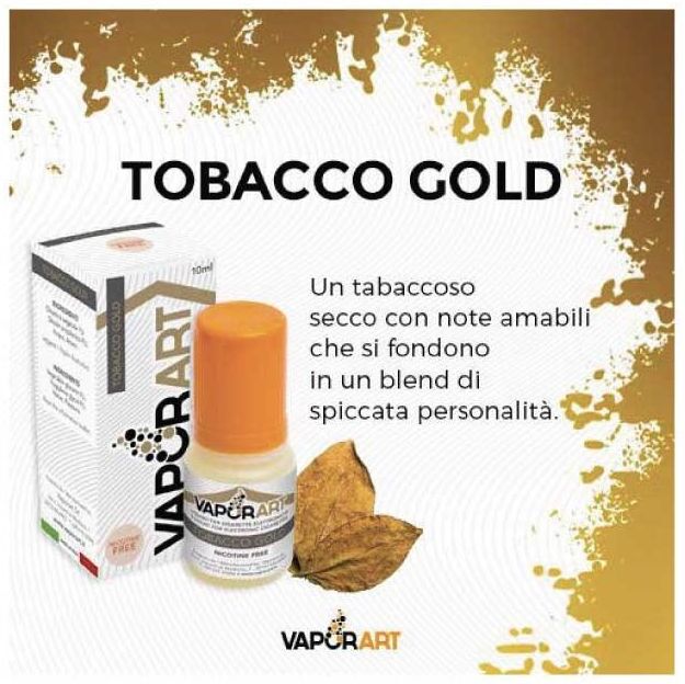 VaporArt IT Tobacco Gold Vaporart Liquido Pronto Da 10 Ml