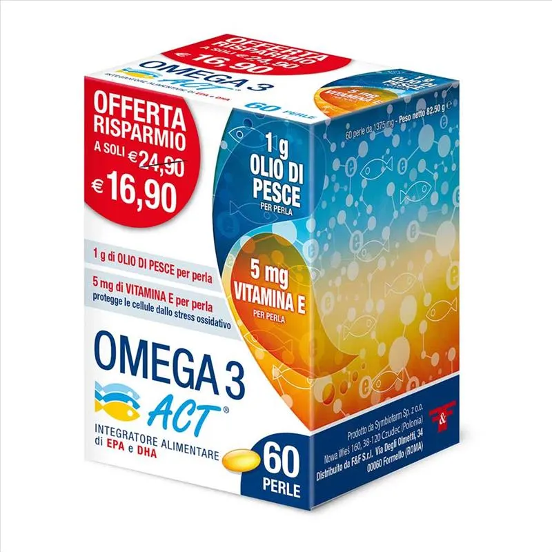 F&F Srl Linea Act, Omega 3 Act, 60 Perle