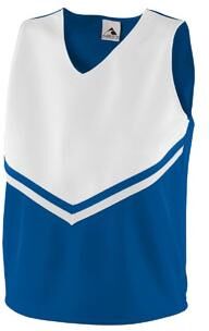 Augusta Sportswear 9110 Athletic Women's Pride Shell T-Shirt in Royal/White/White size Small   Polyester