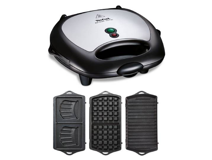 Appareil à Gaufre Multifonction 3 plaques Amovibles Grill SW614831 TEFAL