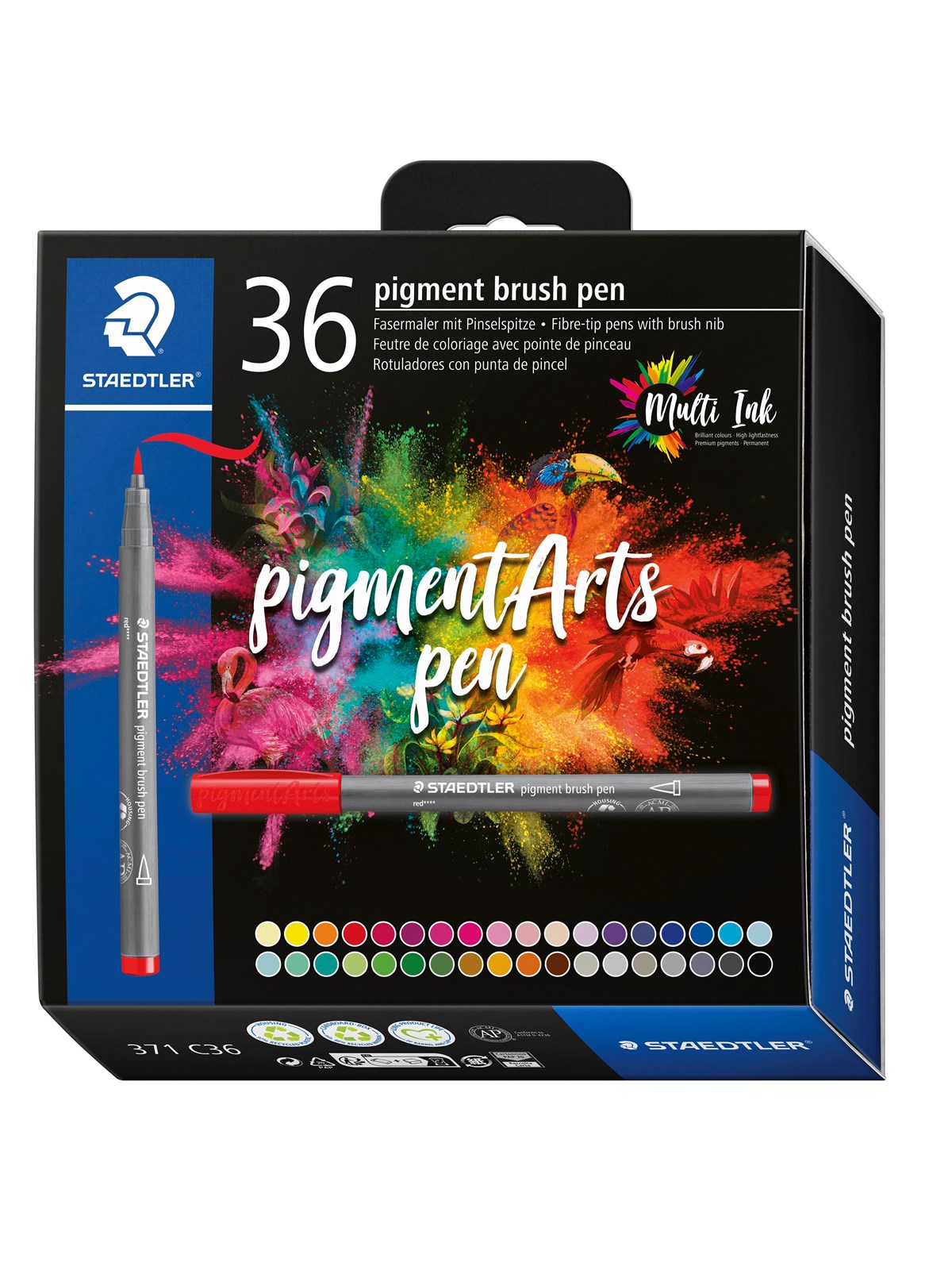 Staedtler Pigment brush 371 36 pcs. Cardboard box