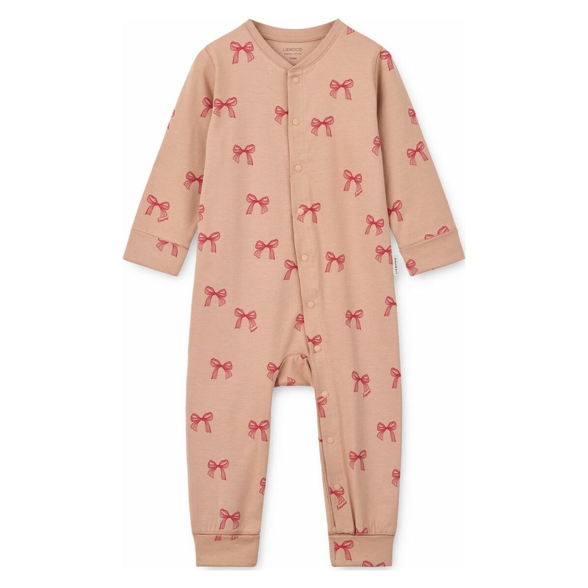 Liewood Birk Grow Printed Pyjamas Jumpsuit bows / pale tuscany (3033) 62/68 LW20983-3033-62/68-CU