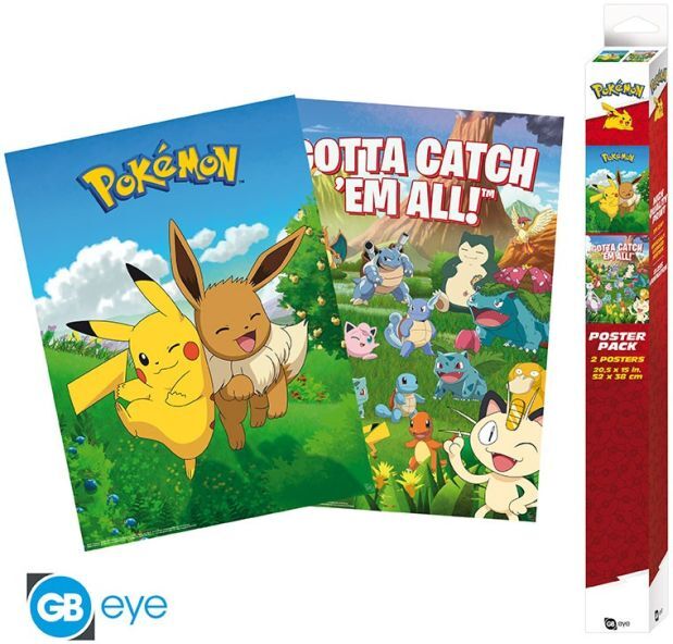 ABYstyle Pokémon 2 Chibi Poster Set-Environments (Diversen) Nieuw