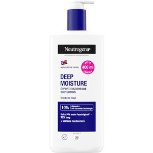 Neutrogena Bodylotion Deep Moisture, für trockene Haut, sofort einziehend, 400ml