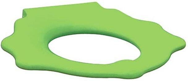 Geberit Bambini WC-Sitzring 573371000 mit Stützfunktion, Schildkrötendesign, gelbgrün