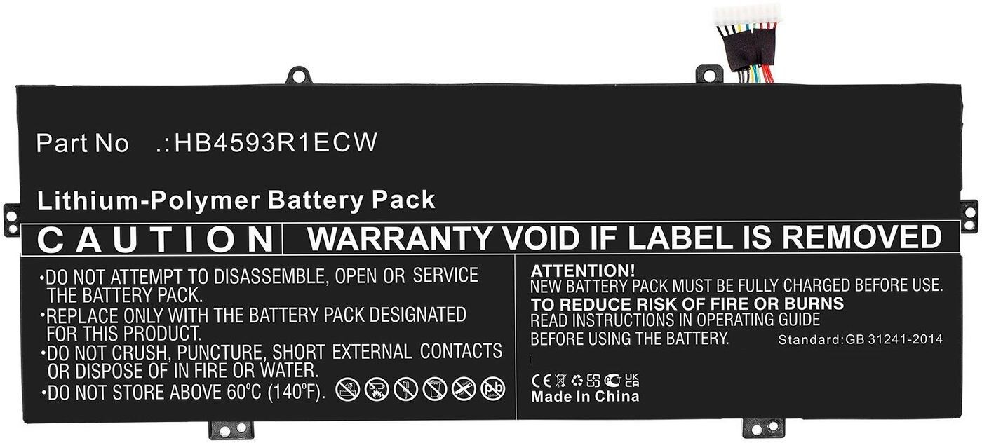 CoreParts MBXLP-BA0011 Replacement Laptop Battery for Huawei MateBook X Pro, 7.6V 6000mAh Li-Polymer, Black