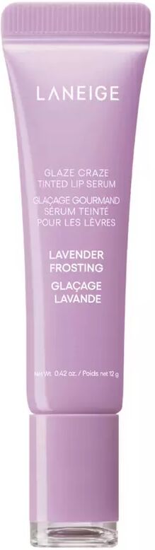 LANEIGE - Glaze Craze Tinted Lip Serum Cool-Toned - Lippenserum (limitierte Auflage), 12 g, Lavender Frosting