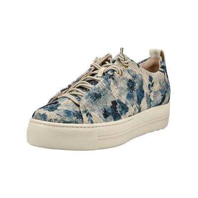 Plateausneaker PAUL GREEN "Paul Green Sneaker Textil", Damen, Gr. 42,5, blau, Textil, Schuhe Plateausneaker