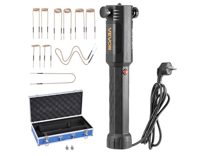 VEVOR Chauffage par induction pour enlever les vis\, 1100 W\, kit de chauffage par induction magnétique\, appareil de chauffage pour enlever les vis rouillées\, outils de réparation pour garage automobile avec 10 bobines