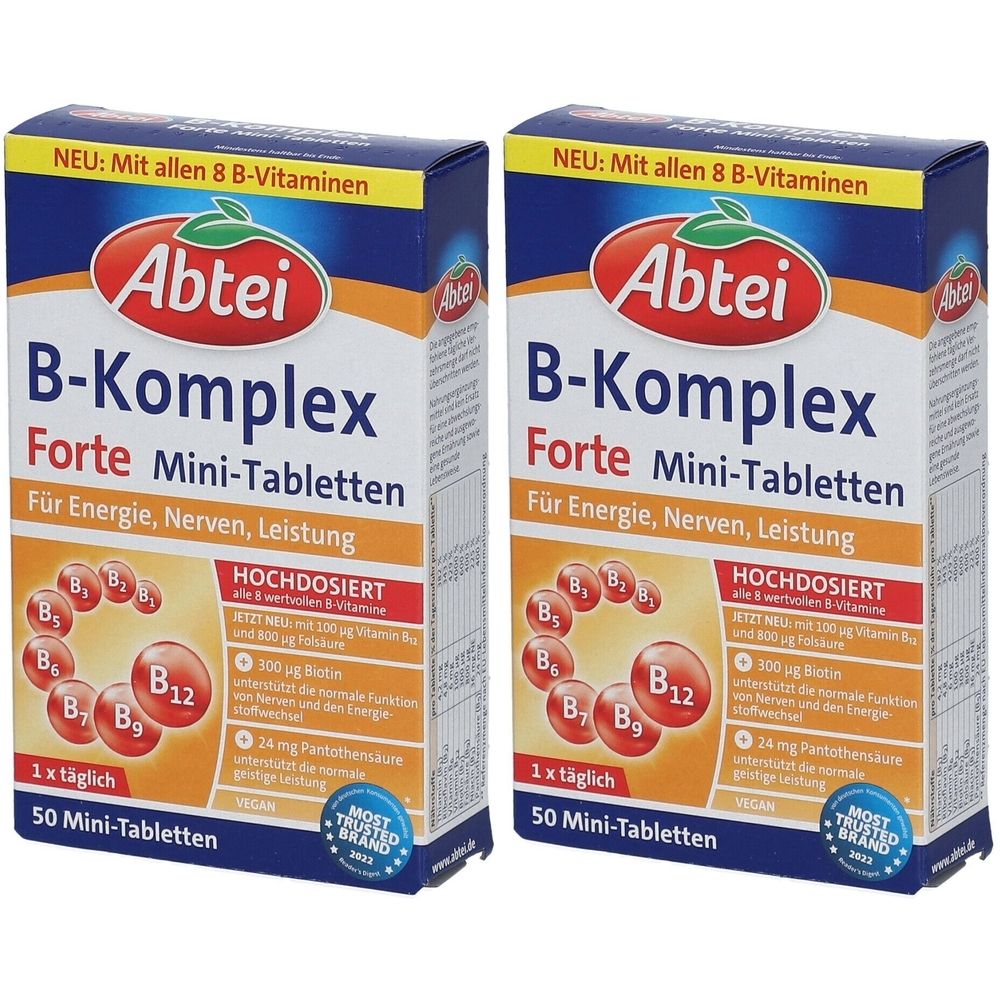 Abtei Vitamin B Komplex forte Tabletten 2x 2x50 St