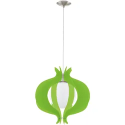 Design Hänge Lampe Esszimmer Küchen Pendel Leuchte Glas Kugel grün im Set inklusive LED Leuchtmittel