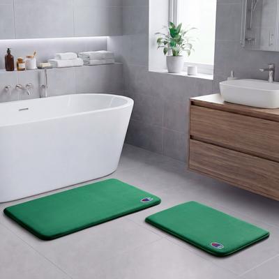 Champion Logo Patch Memory Foam Bath Mats