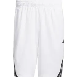 ADIDAS Herren Shorts Legends 3-Streifen Basketball, Größe M in Weiß Weiß