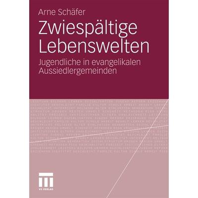 Zwiespältige Lebenswelten, Taschenbuch von Arne Schäfer, VS Verlag für Sozialwissenschaften, 978-3-531-17658-1
