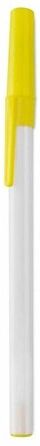 Stylo bille personnalisable Elky blanc jaune