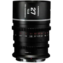 Venus Optic Festbrennweite Nano 1.5X 27mm T/2.8 (Silver) – Sony E-Mount (Sony E), Objektiv, Schwarz